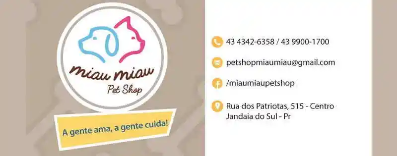 Pet Shop Miau Miau - Jandaia do Sul, PR